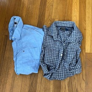 BUNDLE: Linen Button Down Shirts - Tommy Hilfiger and Ralph Lauren